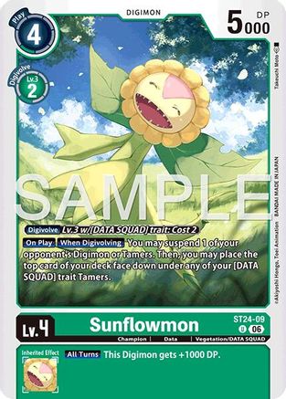Sunflowmon (ST24-09) - [Starter Deck 24: Data Squad]