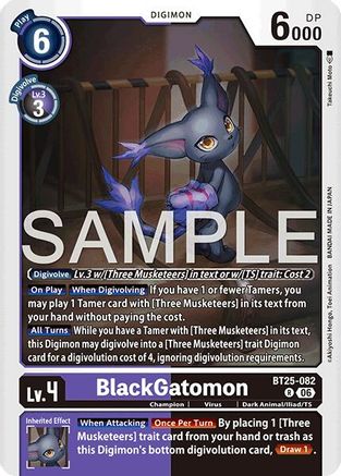 BlackGatomon (BT25-082) - [Dual Revolution] Foil