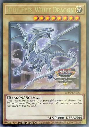 Blue-Eyes White Dragon (World Championship Qualifier) [25YC-ENP01] - Yu-Gi-Oh! Championship Series 2025 Prize Cards Limited - Rare