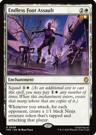 Endless Foot Assault  [Foil]  (TMC-008) - [Commander: Teenage Mutant Ninja Turtles] - Trinity Hobby