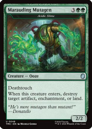 Marauding Mutagen - Acidic Slime  [Foil]  (TMC-048) - [Commander: Teenage Mutant Ninja Turtles] - Trinity Hobby