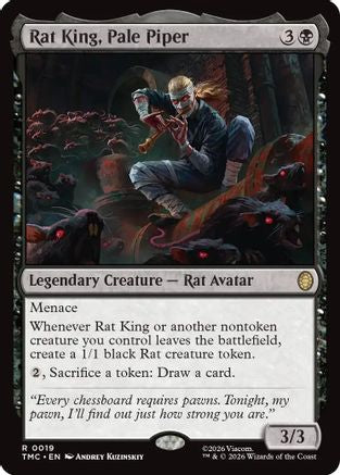 Rat King, Pale Piper  [Foil]  (TMC-019) - [Commander: Teenage Mutant Ninja Turtles] - Trinity Hobby