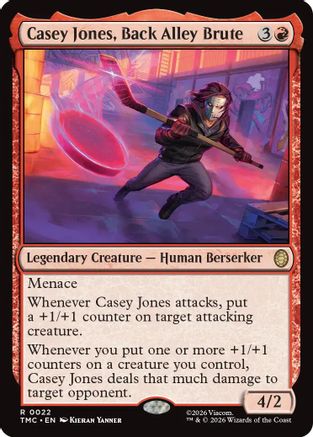 Casey Jones, Back Alley Brute  [Foil]  (TMC-022) - [Commander: Teenage Mutant Ninja Turtles] - Trinity Hobby