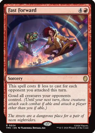 Fast Forward  [Foil]  (TMC-024) - [Commander: Teenage Mutant Ninja Turtles] - Trinity Hobby