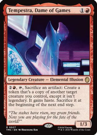 Tempestra, Dame of Games  [Foil]  (TMC-027) - [Commander: Teenage Mutant Ninja Turtles] - Trinity Hobby