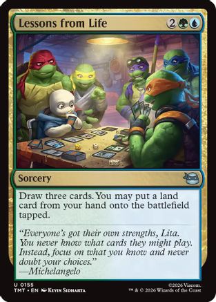 Lessons from Life  [Foil]  (TMC-155) - [Commander: Teenage Mutant Ninja Turtles] - Trinity Hobby