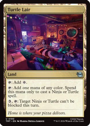 Turtle Lair  [Foil]  (TMT-190) - [Teenage Mutant Ninja Turtles] - Trinity Hobby