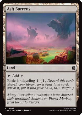 Ash Barrens  [Foil]  (TMC-060) - [Commander: Teenage Mutant Ninja Turtles] - Trinity Hobby