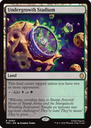 Undergrowth Stadium  [Foil]  (TMC-080) - [Commander: Teenage Mutant Ninja Turtles] - Trinity Hobby