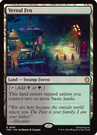 Vernal Fen  [Foil]  (TMC-081) - [Commander: Teenage Mutant Ninja Turtles] - Trinity Hobby