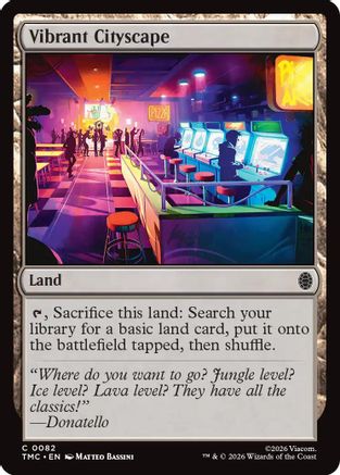 Vibrant Cityscape  [Foil]  (TMC-082) - [Commander: Teenage Mutant Ninja Turtles] - Trinity Hobby