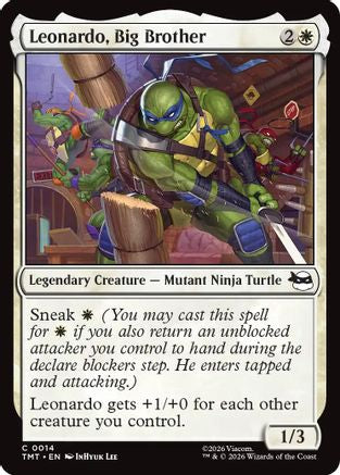 Leonardo, Big Brother  [Foil]  (TMT-014) - [Teenage Mutant Ninja Turtles] - Trinity Hobby
