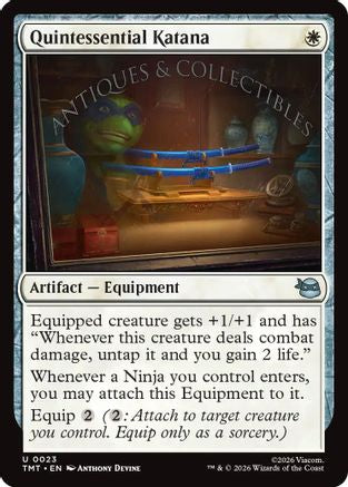 Quintessential Katana  [Foil]  (TMT-023) - [Teenage Mutant Ninja Turtles] - Trinity Hobby