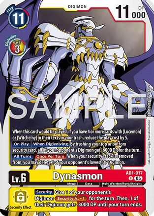 Dynasmon (AD1-017) - [Advanced Booster Digimon Generation] Foil - Trinity Hobby