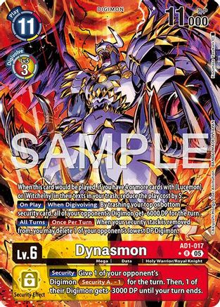 Dynasmon (Alternate Art) (AD1-017) - [Advanced Booster Digimon Generation] Foil - Trinity Hobby