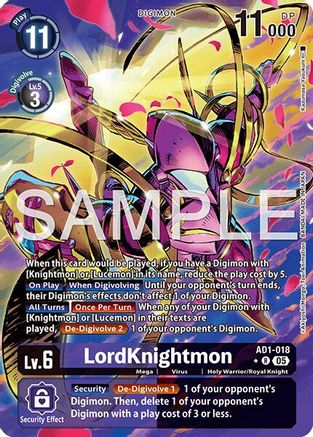 LordKnightmon (Alternate Art) (AD1-018) - [Advanced Booster Digimon Generation] Foil - Trinity Hobby