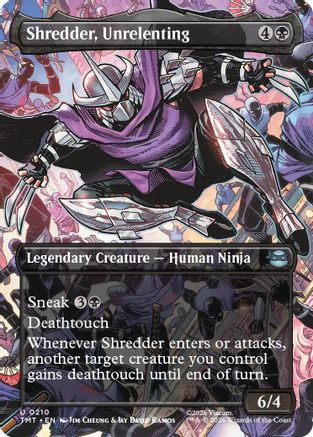 Shredder, Unrelenting (Borderless)  (TMT-210) - [Teenage Mutant Ninja Turtles] - Trinity Hobby