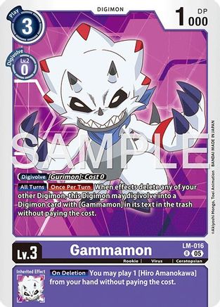 Gammamon (LM-016) - [Advanced Booster Digimon Generation] Foil - Trinity Hobby