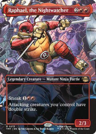 Raphael, the Nightwatcher (Borderless)  (TMT-213) - [Teenage Mutant Ninja Turtles] - Trinity Hobby