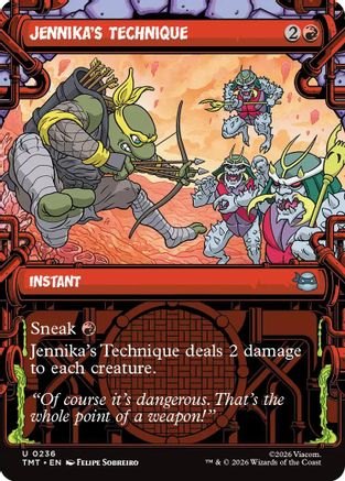 Jennika's Technique (Showcase)  [Foil]  (TMT-236) - [Teenage Mutant Ninja Turtles] - Trinity Hobby