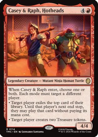 Casey & Raph, Hotheads  (TMC-114) - [Commander: Teenage Mutant Ninja Turtles] - Trinity Hobby