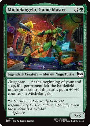 Michelangelo, Game Master  (TMT-118) - [Teenage Mutant Ninja Turtles] - Trinity Hobby