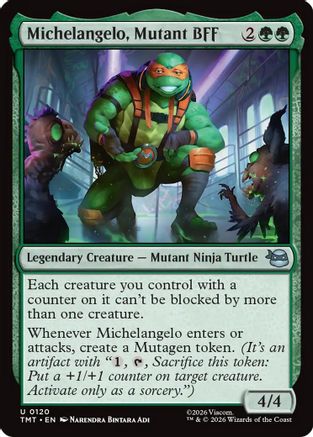 Michelangelo, Mutant BFF  [Foil]  (TMT-120) - [Teenage Mutant Ninja Turtles] - Trinity Hobby