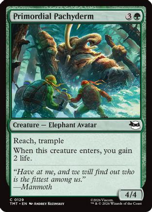 Primordial Pachyderm  [Foil]  (TMT-129) - [Teenage Mutant Ninja Turtles] - Trinity Hobby