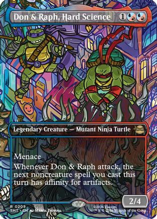 Don & Raph, Hard Science (Borderless)  [Foil]  (TMT-205) - [Teenage Mutant Ninja Turtles] - Trinity Hobby