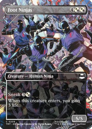 Foot Ninjas (Borderless)  [Foil]  (TMT-209) - [Teenage Mutant Ninja Turtles] - Trinity Hobby