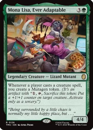 Mona Lisa, Ever Adaptable  (TMC-126) - [Commander: Teenage Mutant Ninja Turtles] - Trinity Hobby