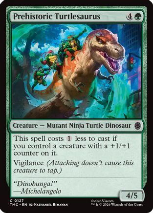 Prehistoric Turtlesaurus  (TMC-127) - [Commander: Teenage Mutant Ninja Turtles] - Trinity Hobby
