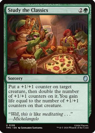 Study the Classics  (TMC-128) - [Commander: Teenage Mutant Ninja Turtles] - Trinity Hobby