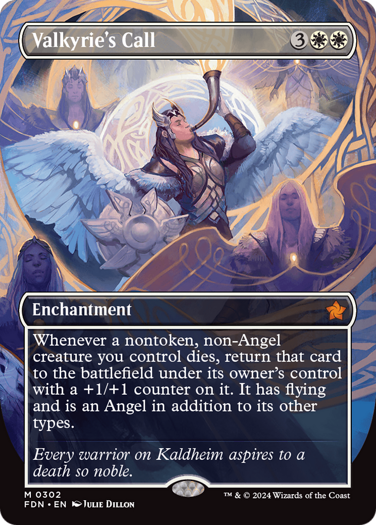 Valkyrie's Call (Borderless) [Foundations] - Trinity Hobby