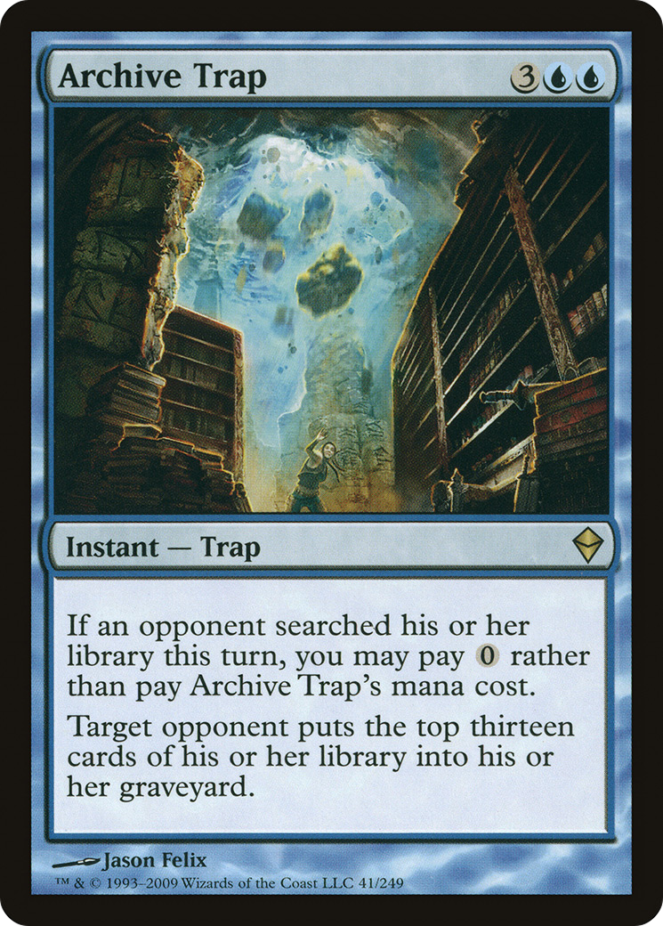 Archive Trap [Zendikar] - Trinity Hobby