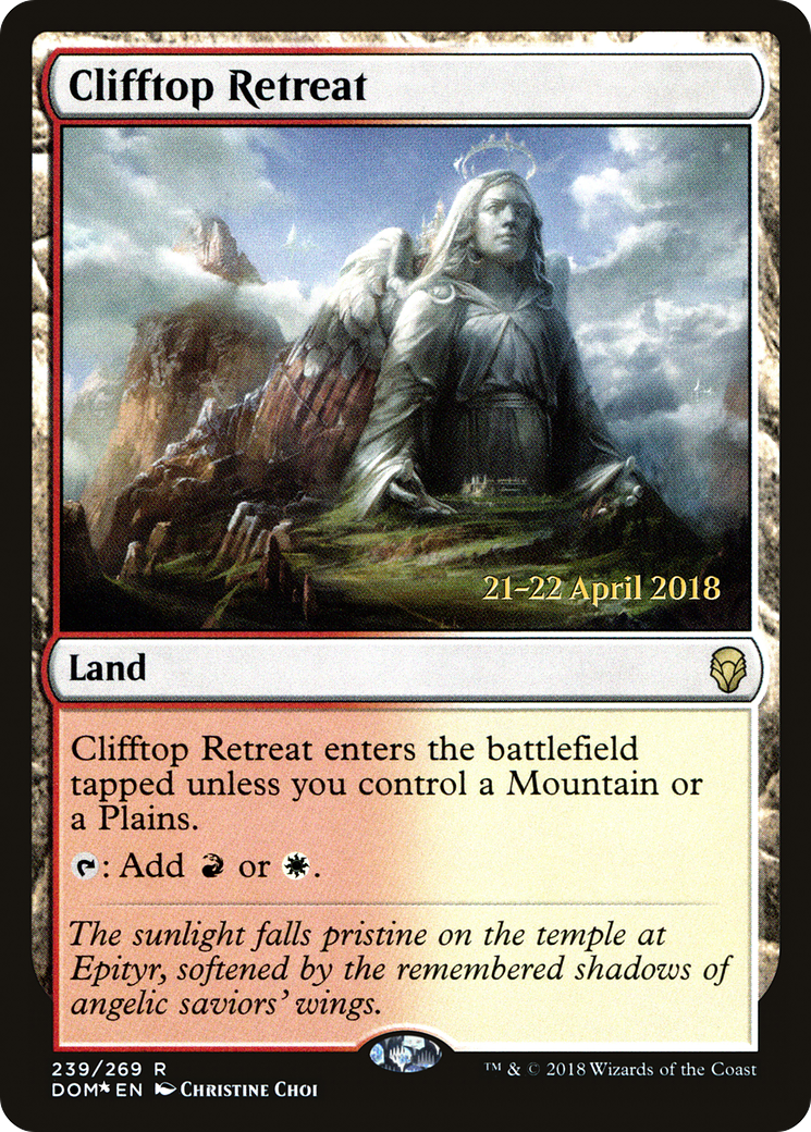 Clifftop Retreat [Dominaria Prerelease Promos] - Trinity Hobby