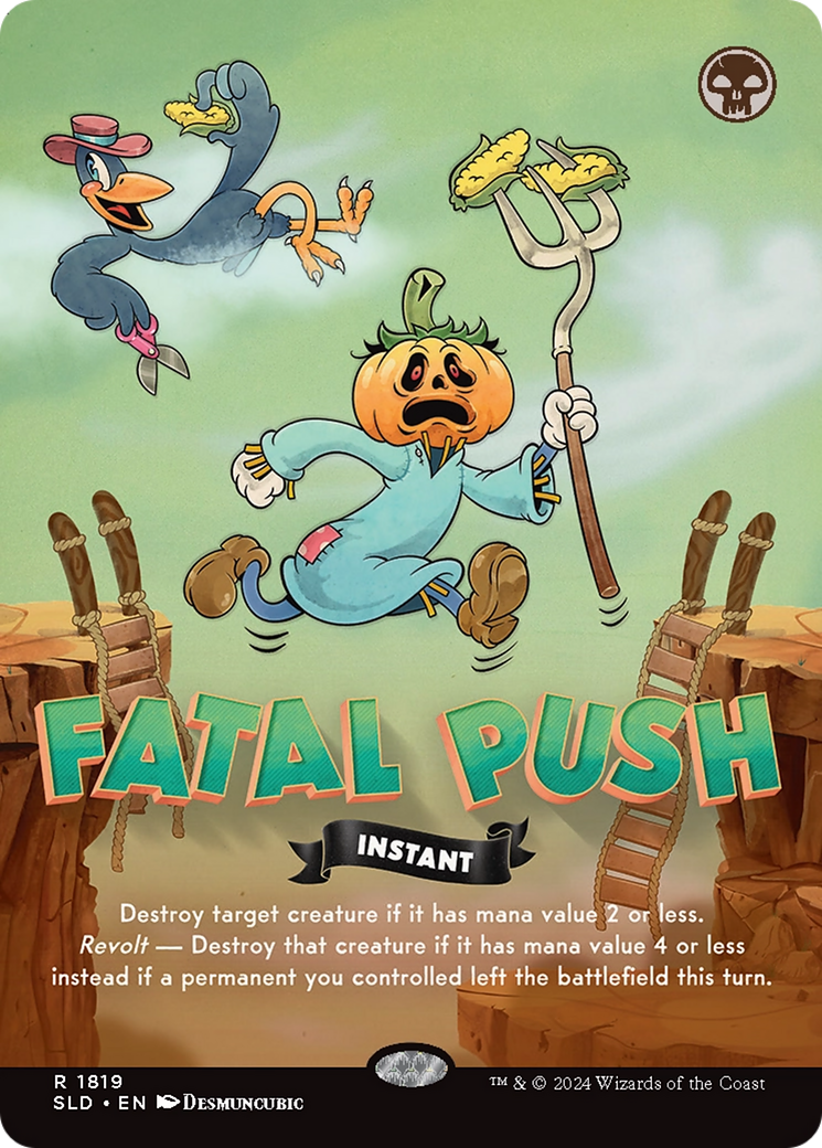 Fatal Push  [Foil]  (SLD-1819) - [Secret Lair Drop] (Borderless) - Trinity Hobby