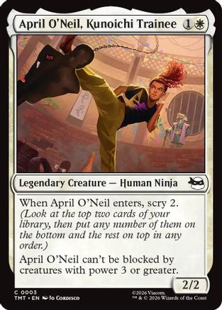 April O'Neil, Kunoichi Trainee  [Foil]  (TMT-003) - [Teenage Mutant Ninja Turtles] - Trinity Hobby