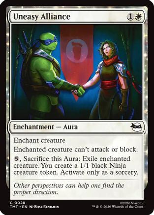 Uneasy Alliance  [Foil]  (TMT-028) - [Teenage Mutant Ninja Turtles] - Trinity Hobby