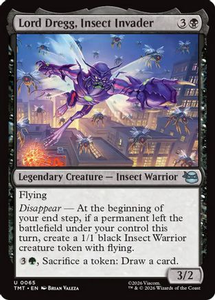 Lord Dregg, Insect Invader  [Foil]  (TMT-065) - [Teenage Mutant Ninja Turtles] - Trinity Hobby