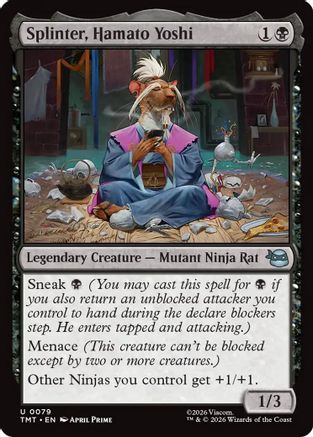Splinter, Hamato Yoshi  [Foil]  (TMT-079) - [Teenage Mutant Ninja Turtles] - Trinity Hobby
