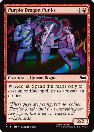 Purple Dragon Punks  [Foil]  (TMT-100) - [Teenage Mutant Ninja Turtles] - Trinity Hobby