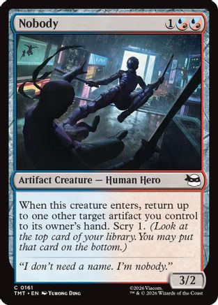 Nobody  [Foil]  (TMT-161) - [Teenage Mutant Ninja Turtles] - Trinity Hobby