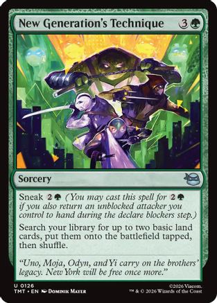 New Generation's Technique  [Foil]  (TMT-126) - [Teenage Mutant Ninja Turtles] - Trinity Hobby