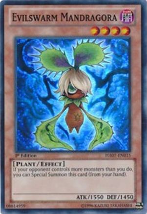 Evilswarm Mandragora [HA07-EN015] Super Rare - Trinity Hobby