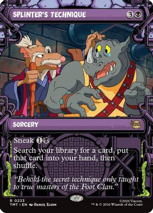 Splinter's Technique (Showcase)  [Foil]  (TMT-233) - [Teenage Mutant Ninja Turtles] - Trinity Hobby