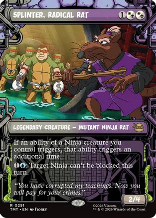 Splinter, Radical Rat (Showcase)  (TMT-251) - [Teenage Mutant Ninja Turtles] - Trinity Hobby