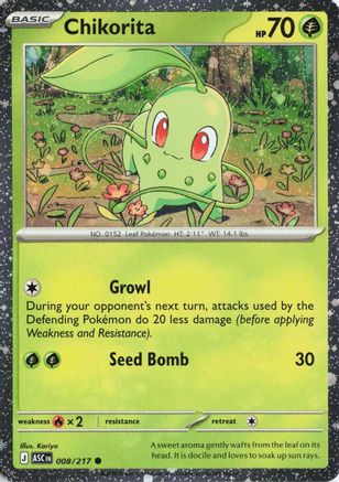 Chikorita (Cosmos Holo) - (008) Holofoil [Miscellaneous Cards & Products] - Trinity Hobby