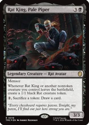 Rat King, Pale Piper (Surge Foil)  [Foil]  (TMC-019) - [Commander: Teenage Mutant Ninja Turtles]