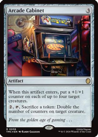 Arcade Cabinet (Surge Foil)  [Foil]  (TMC-036) - [Commander: Teenage Mutant Ninja Turtles]